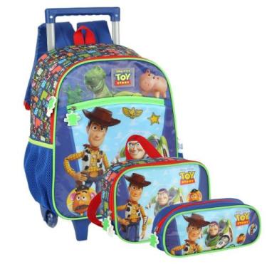Imagem de Kit Escolar Mochila Toy Story Com Rodinhas Estojo Lancheira - - LUXCEL