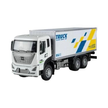 Imagem de Caminhão De Contêiner De Metal Em Escala 1:32, Brinquedo De Caminhão D