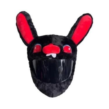 Imagem de Capa De Capacete De Motocicleta De Pelúcia Cartoon Para Proteção Em At