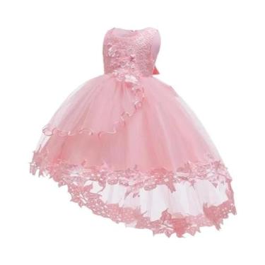 Imagem de Vestido De Renda Para Meninas, Elegante, Bordado, Para O Ano Novo, Nat
