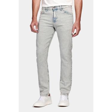 Imagem de Calça Jeans Slim Vintage Delave Azul Claro-Masculino
