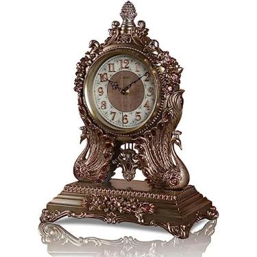 Imagem de Relógios Decoion Relógio de mesa europeu americano sala de estar escritório pêndulo relógio de mesa retrô vintage relógio de cornija - A