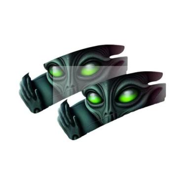 Imagem de Adesivos De Carro Alienígena Com Efeito 3D, Decalque De Vinil À Prova 