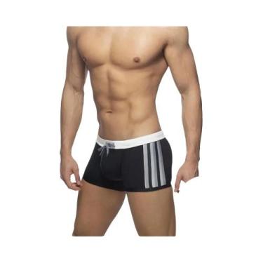 Imagem de Shorts De Natação Masculinos Sexy Com Tela De Malha Para Academia, Cor
