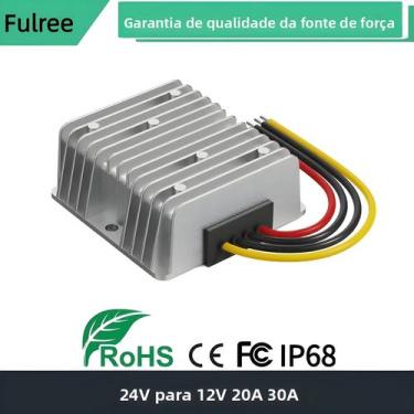 Imagem de Conversor DC-DC Step-Down 24V 18V Para 12V 20A 240W Regulador De Tensã