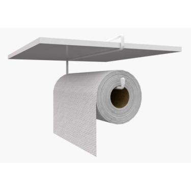 Imagem de Suporte Papel Toalha Essence Branco Dicarlo