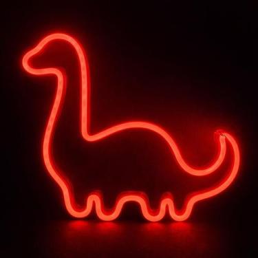 Imagem de Led Neon Decorativa Dinossauro Minimalista Quarto Infantil - - Comerci