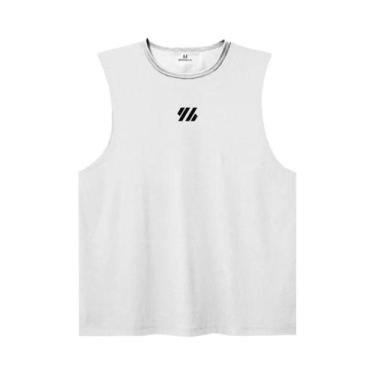 Imagem de Camisetas Sem Mangas Em Malha Para Homens, Tops De Corrida, Roupas De 