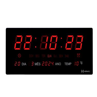 Imagem de Relógio De Parede Herweg Ref: 4605-034 Digital Led
