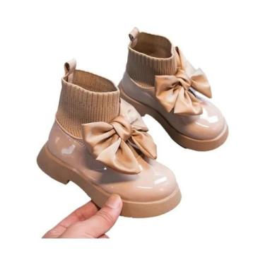 Imagem de Sapatos Escolares Para Meninas, Pretos, Antiderrapantes, Com Laço, Bri