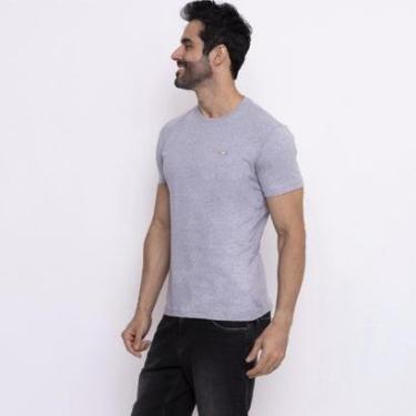 Imagem de Camiseta Industrie Básica Bordada Holanda Algodão Premium Masculina-Masculino