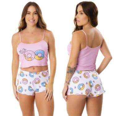 Imagem de Baby Doll Feminino Blogueirinha Sem Bojo Estampas Sortidas Virgínia Co