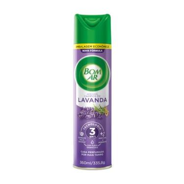 Imagem de Aromatizador Bom Ar Aerossol Lavanda 360ml Embalagem Econômica, Air Wick, Roxo