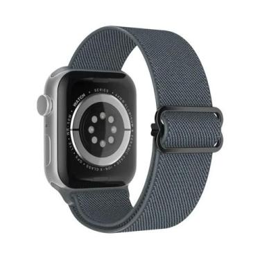 Imagem de Pulseira Ajustável De Nylon Elástico Solo Loop Para Apple Watch 49mm 4