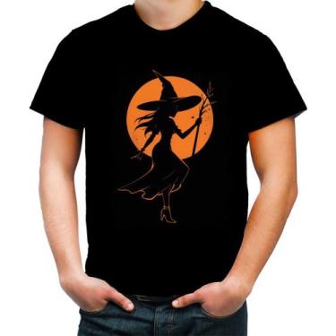 Imagem de Camiseta Colorida Bruxa Halloween Laranja Festa 3 - Kasubeck Store, IN