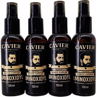 Imagem de Kit 4 Tonicos Crescimento Fortificante Capilar 480ml Cavier - Cavier C