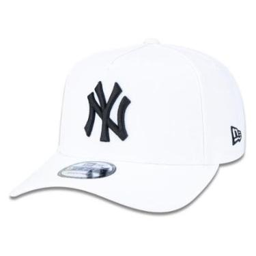 Imagem de BONE 9FORTY A-FRAME SNAPBACK ABA CURVA MLB NEW YORK YANKEES ABA CURVA STRAPBACK BRANCO NEW ERA-Masculino