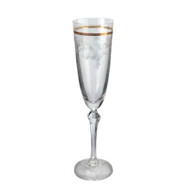Imagem de Jogo 6 taças champanhe Elizabeth cristal l dourado 200ml -Bohemia, 3 m