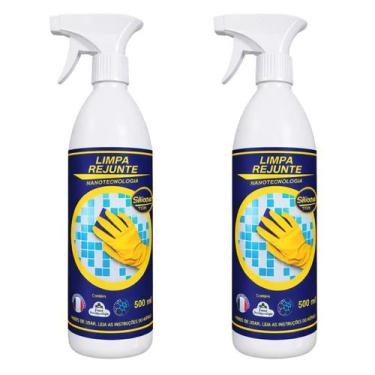 Imagem de Kit 2 Limpa Rejunte Spray 500ml Parede Pedras Granito Pisos - SILAQUA