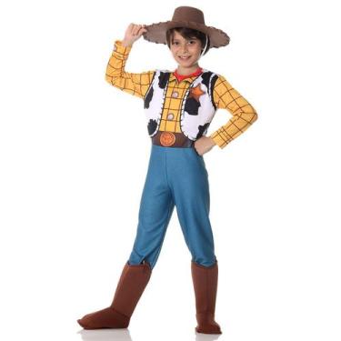 Imagem de Fantasia Woody Infantil Luxo Original com Chapéu - Toy Story - Disney,