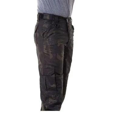 Imagem de Calça Tatica Cargo Reforçada Rip Stop Cia Militar 7 Bolsos, Multicam b