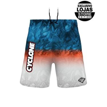 Imagem de (LANÇAMENTO) Short Cyclone Longo Stretch Papua New, Azul, GG