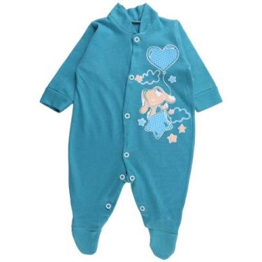 Imagem de Macacão De Bebê Longo Com Silk Azul - Smoby Baby, M