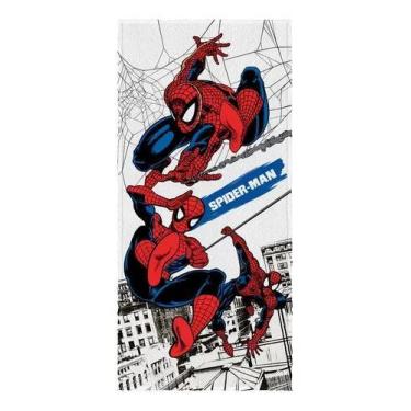 Imagem de Toalha Felpuda de Banho Estampada Spider Man 60x120cm Lepper