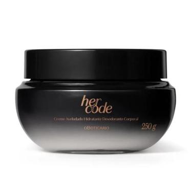 Imagem de Creme Aveludado Hidratante Desodorante Corporal Her Code 250g - O Boti