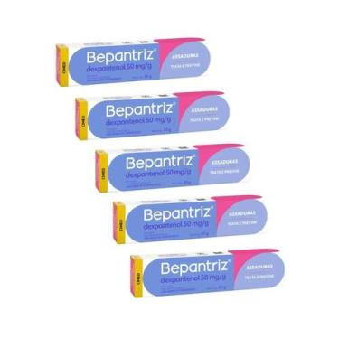 Imagem de Kit Bepantriz Pomada para Assaduras Dexpantenol 30g (5 Unidades)