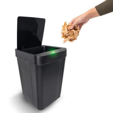 Imagem de Lixeira Inteligente 13 Litros Estocasa Sensor Automático