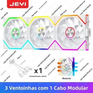 Imagem de Ventoinha De PC ARGB Hydro Bearing De 12CM JEYI 30dB(A) 5V3pin PWM 800
