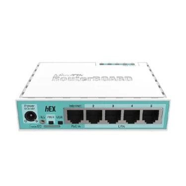 Imagem de Roteador MikroTik hEX RB750Gr3 Gigabit 5 Portas RouterOS