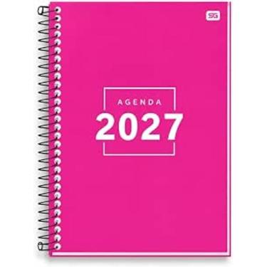 Imagem de Agenda 2027 Diária Espiral Average - Sidgraph, Rosa