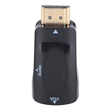 Imagem de Conversor HDMI, Adaptador HDMI para VGA Desfrute de 1080P HD com 2 cabos de áudio para exibição de apresentação
