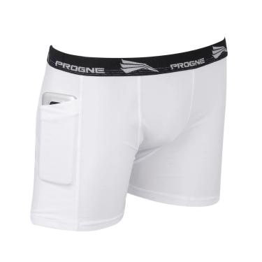 Imagem de PROGNE SPORTS CUECA COM BOLSOS LATERAIS PARA ATIVIDADES FISICAS, Modelo: CT9500, Cor: BRANCA, Tamanho: P