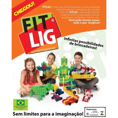 Imagem de Brinquedo FITLIG de montar pedagógico - 630pçs.