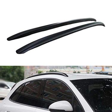 Imagem de UDP 2 peças kits de rack de teto adequados para Macan S Turbo 2014-2020 alumínio trilho de teto rack de teto barra lateral preto