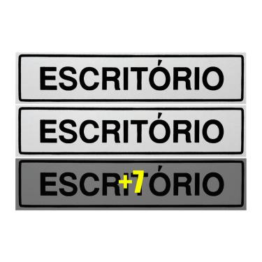 Imagem de Combo 10 Placas De Sinalização Escritório 30x7 Acesso - B-504 F9e
