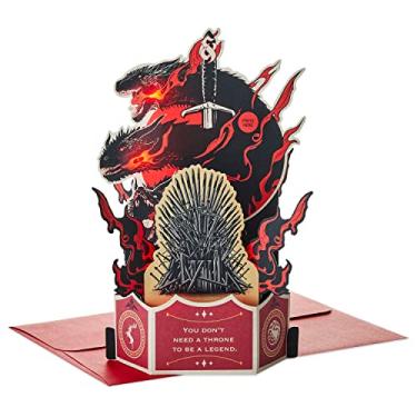 Imagem de Hallmark Cartão musical Pop Up Paper Wonder Game of Thrones (aniversário, incentivo, amizade)