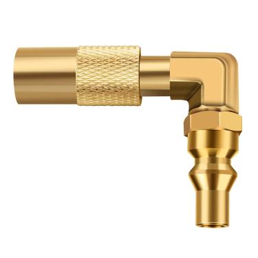 Imagem de WADEO Adaptador de cotovelo de conexão rápida RV de baixa pressão 0,63 cm para Blackstone 43,36 cm e 55,48 cm para churrasqueira de acampamento