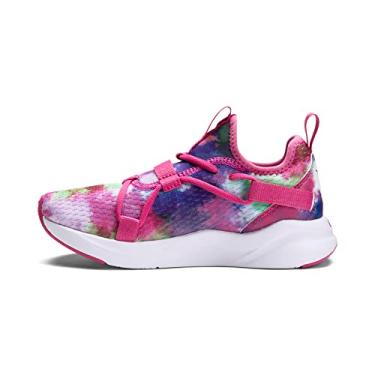Imagem de PUMA SOFTRIDE Rift Slip On All Over Print Sneaker, White-Ultra Magenta-Bluemazing, 4 US Unisex Big Kid