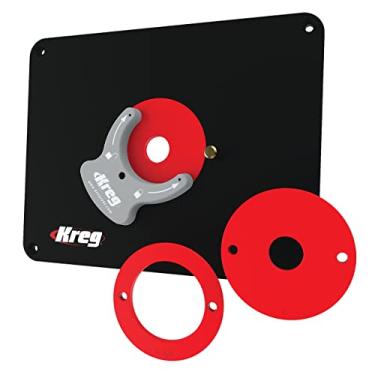 Imagem de Kreg PRS4036 Placa de inserção de mesa de precisão com anéis Level-Loc, compatível com Porter-Cable e Bosch