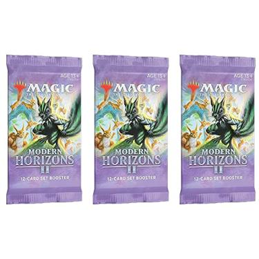 Imagem de 3 Packs Magic: The Gathering Set Booster Pack Lot MTG Modern Horizons 2