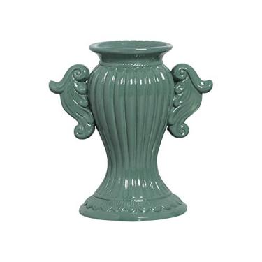 Imagem de Vaso Romano Peq Duas Alças Ceramicas Pegorin Verde Pequeno