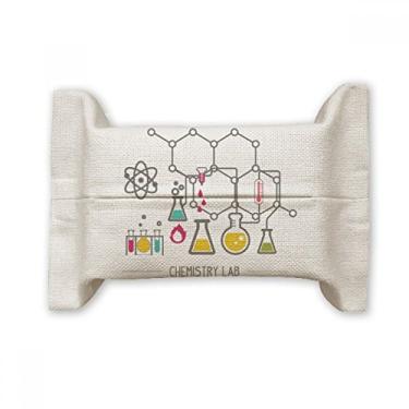 Imagem de Chemical Reaction Tool Química Suporte de capa de papel para lenços faciais Bolsa de linho de algodão