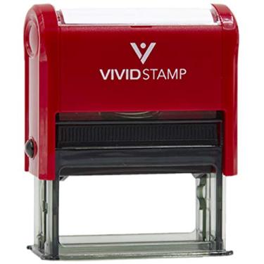 Imagem de Carimbo de borracha autotinta Sent, Vermelho, Large - 3/4" x 1-7/8"