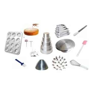 Imagem de Kit Confeiteiro (formas, Bailarina, Bicos, Saia, Espatulas)