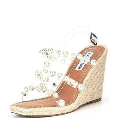 Imagem de Steve Madden Sandália feminina plataforma vertical, Transparente., 11