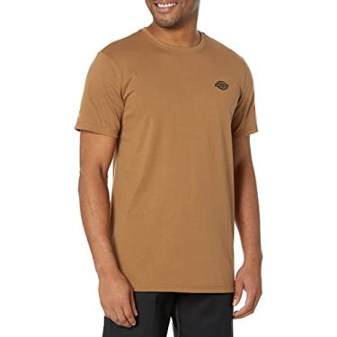 Imagem de Dickies Camiseta masculina de manga curta com estampa de desempenho refrescante, pato marrom, Pato marrom, Large Big Tall